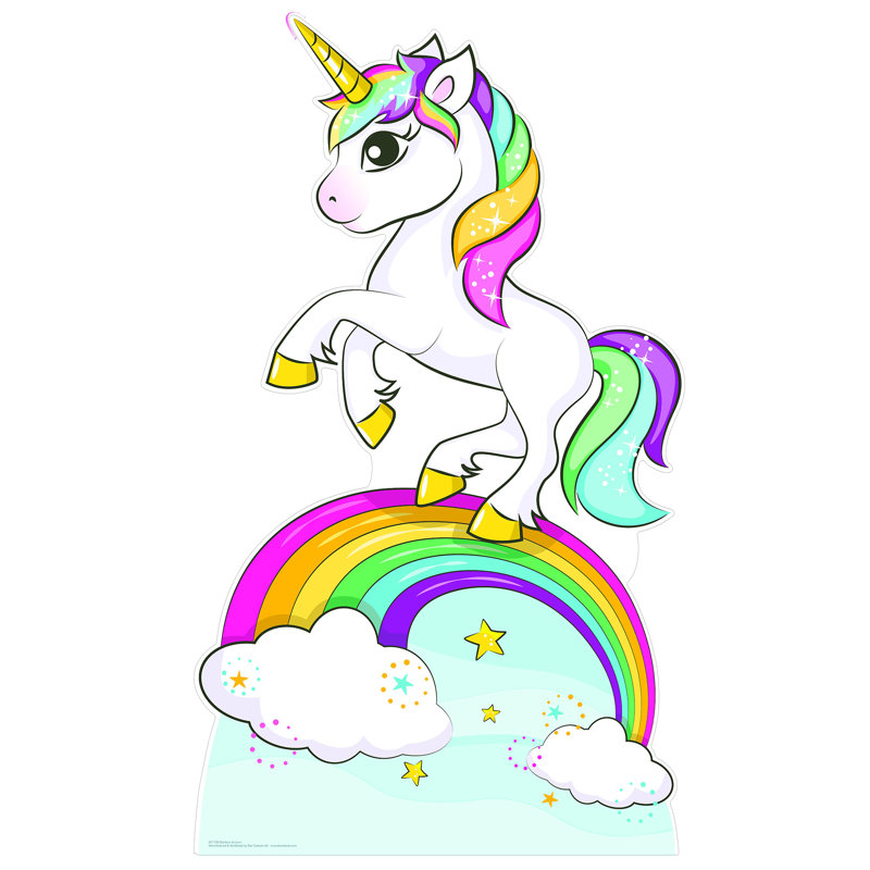 star-cutouts-rainbow-unicorn-cardboard-standup-wayfair-canada